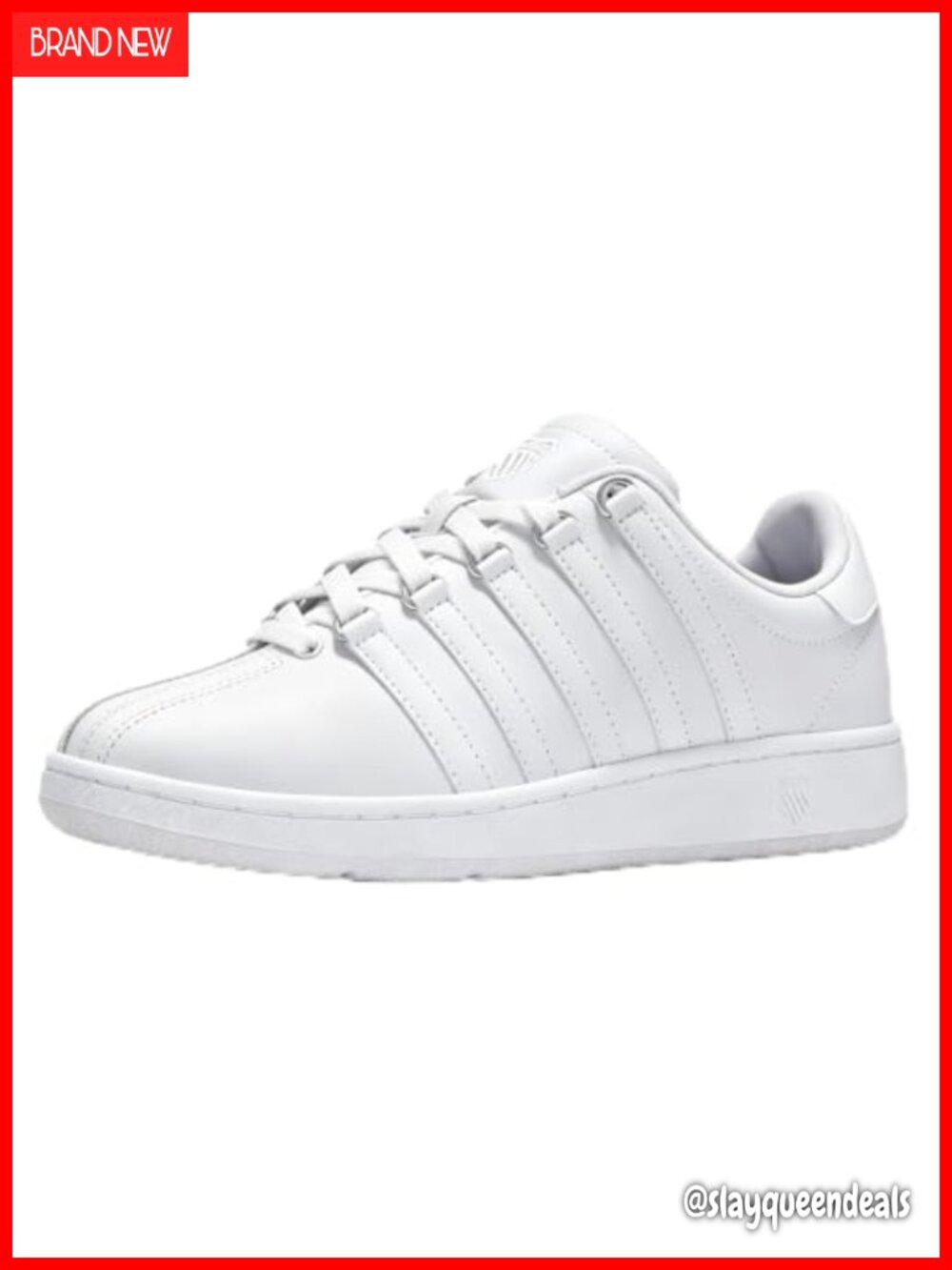 K-Swiss Classic VN Leather Sneakers Comfort Cushioned Lace-Up Casual Walking